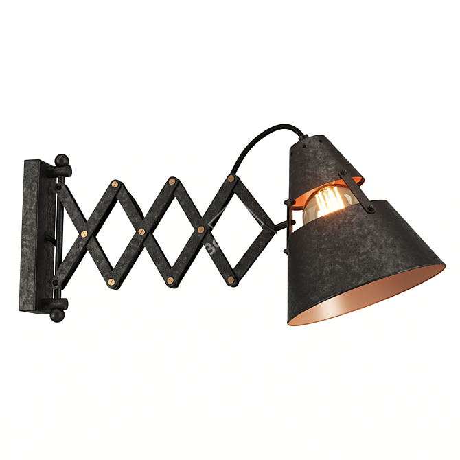 Industrial Om Wall Lamp 5444 3D model image 1