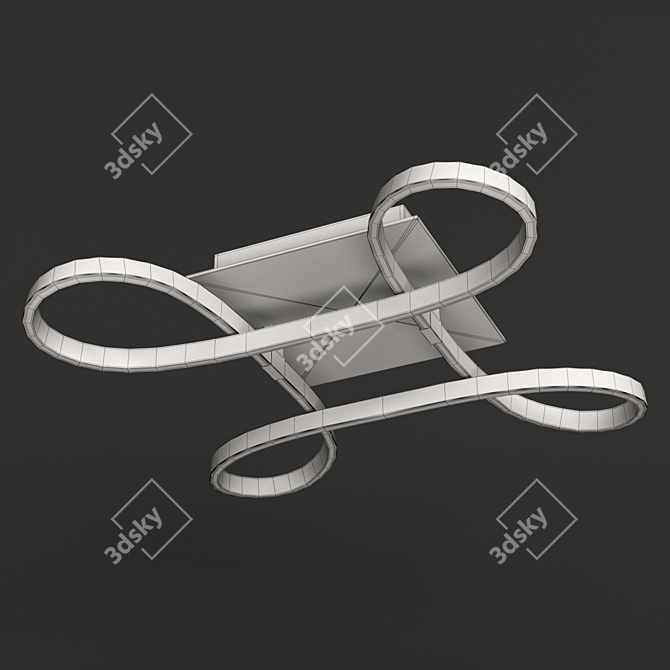 KNOT LED Ceiling Lamp - Modern and Elegant Lighting 3D model image 2