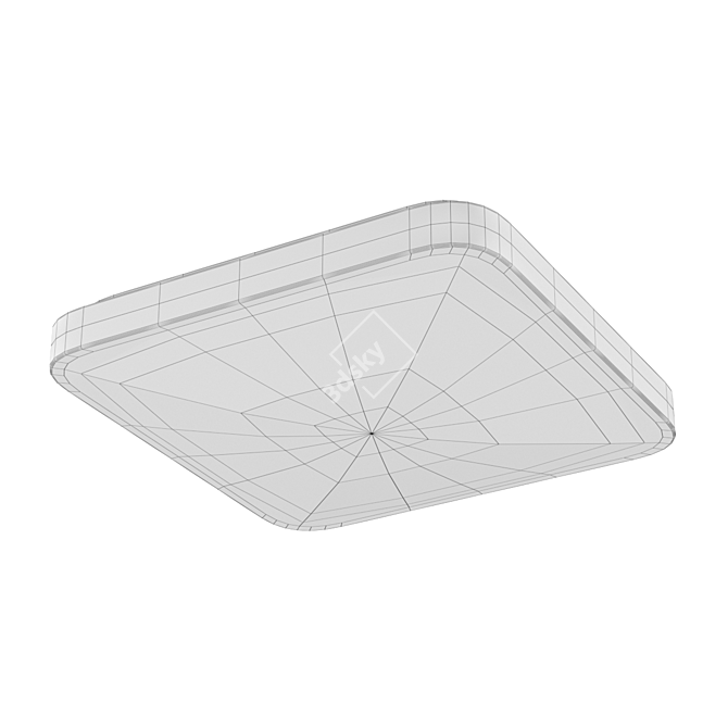 Quatro II Ceiling Lamp - Modern Acrylic Design 3D model image 2