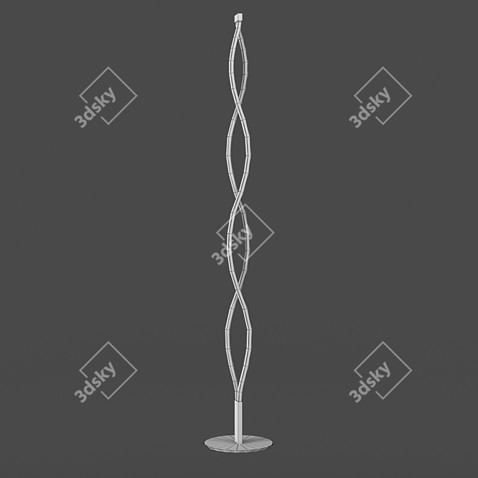 Sahara Floor Lamp: Dimmable LED, Warm Light 3D model image 2