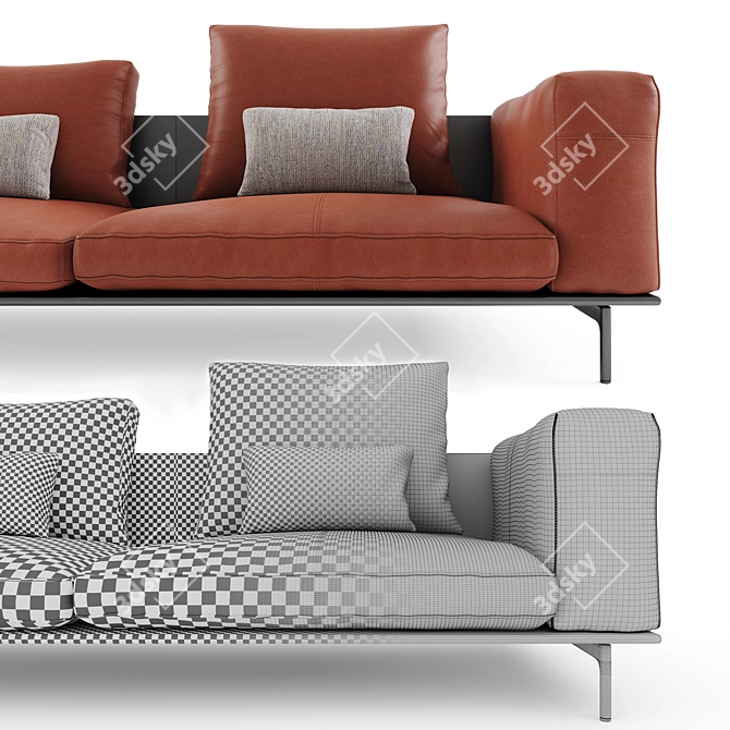 ROLF BENZ LIV: Sleek and Stylish Sofa 3D model image 2