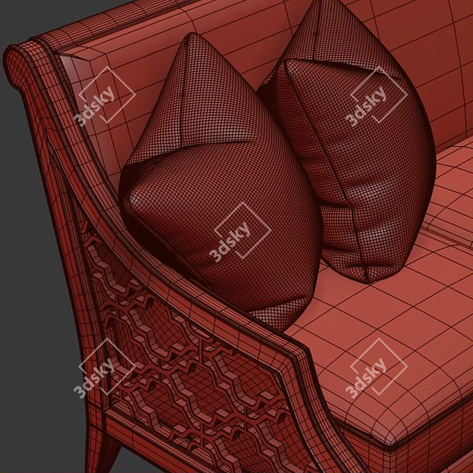 Modern Bay Club Sofa: Stylish Comfort for Your Living Space 3D model image 2