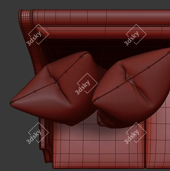 Modern Bay Club Sofa: Stylish Comfort for Your Living Space 3D model image 4