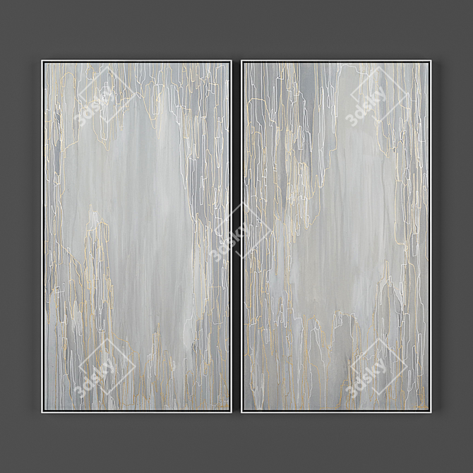 Two Frame Collection: 1000x540mm Size & 2000x2000 Pixel Textures 3D model image 1