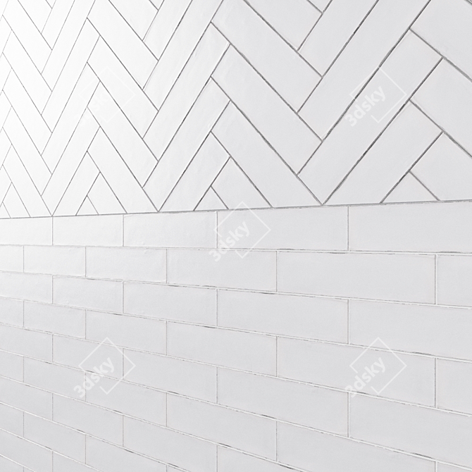 Colonial Matt Wall Tile Collection 3D model image 4