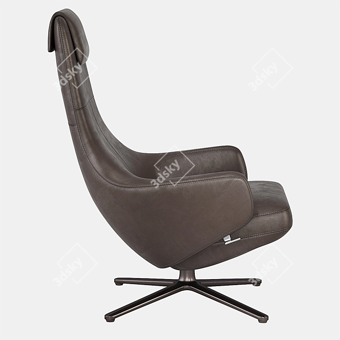 Vitra Repos Armchair: Classic Elegance 3D model image 4