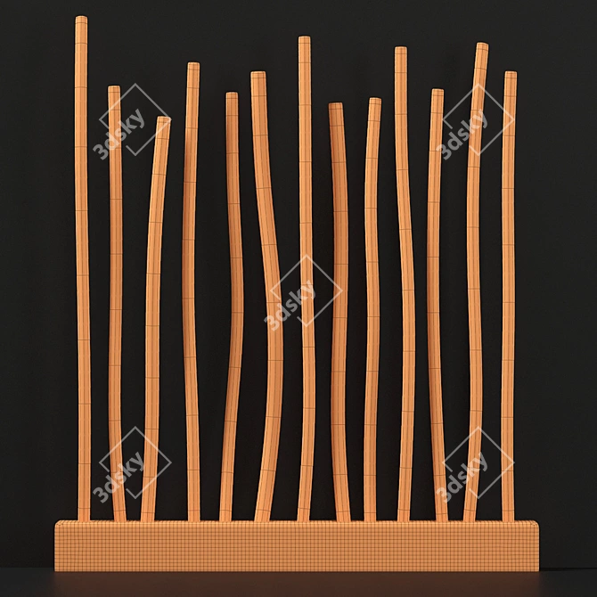 Concrete Branch Planter: Sturdy Fundamentals 3D model image 5