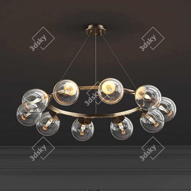 Elegant Design Cheers Lamp 3D model image 2