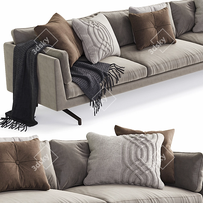 Indera Fauve Modern Sofa 3D model image 2