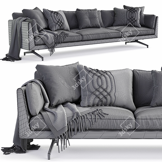 Indera Fauve Modern Sofa 3D model image 3