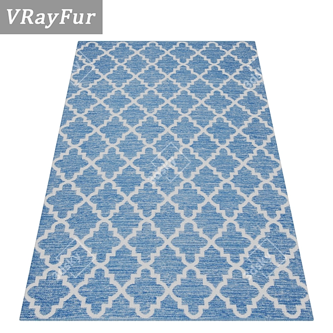 Versatile 3-Carpet Set 3D model image 2