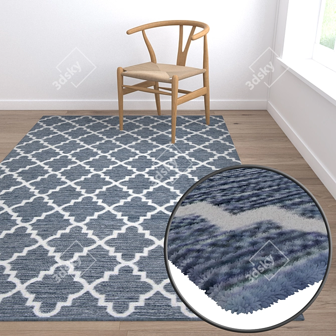 Premium Carpet Set: High-Quality Textures & Multiple Variants 3D model image 5