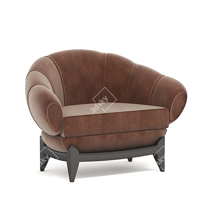 Contemporary Chesterfield Sofa 3D model image 1