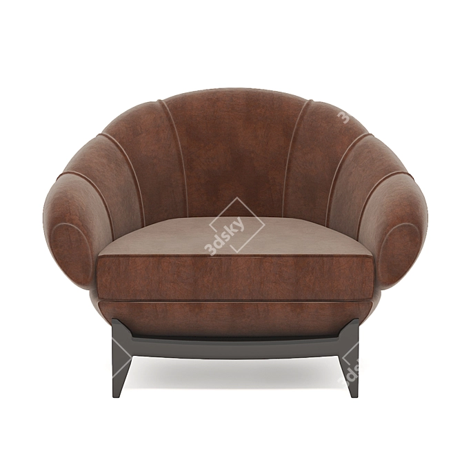 Contemporary Chesterfield Sofa 3D model image 2