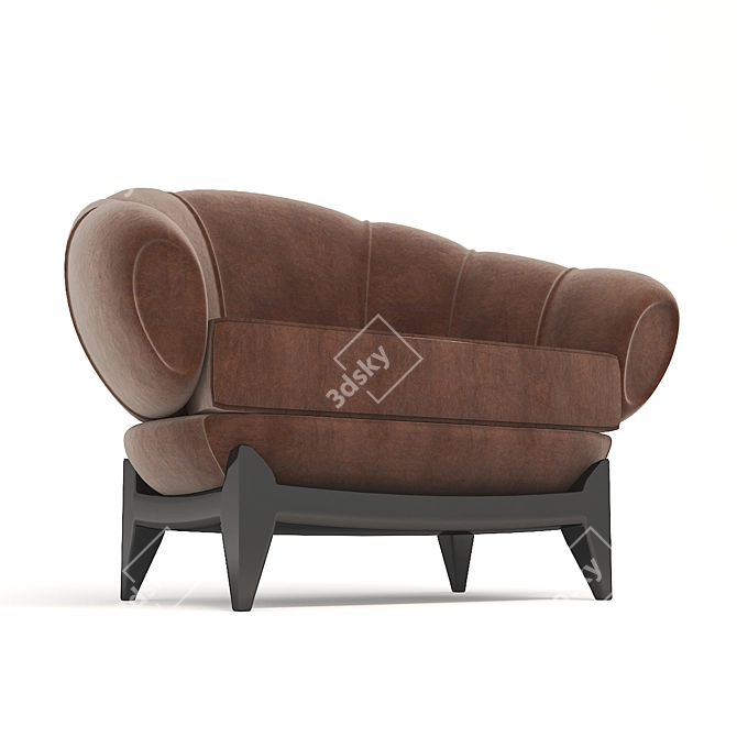 Contemporary Chesterfield Sofa 3D model image 3