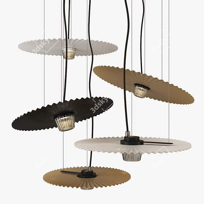 Gonzaga Pendant Lights: Indoor/Outdoor Suspension 3D model image 1