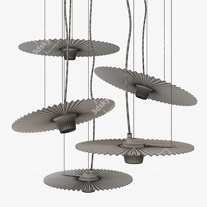 Gonzaga Pendant Lights: Indoor/Outdoor Suspension 3D model image 2