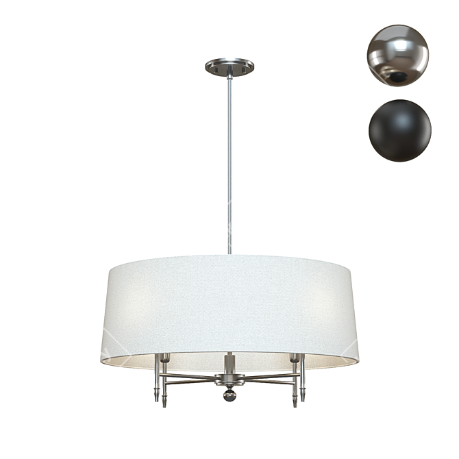 Elegant Arlington Chandelier 3D model image 1