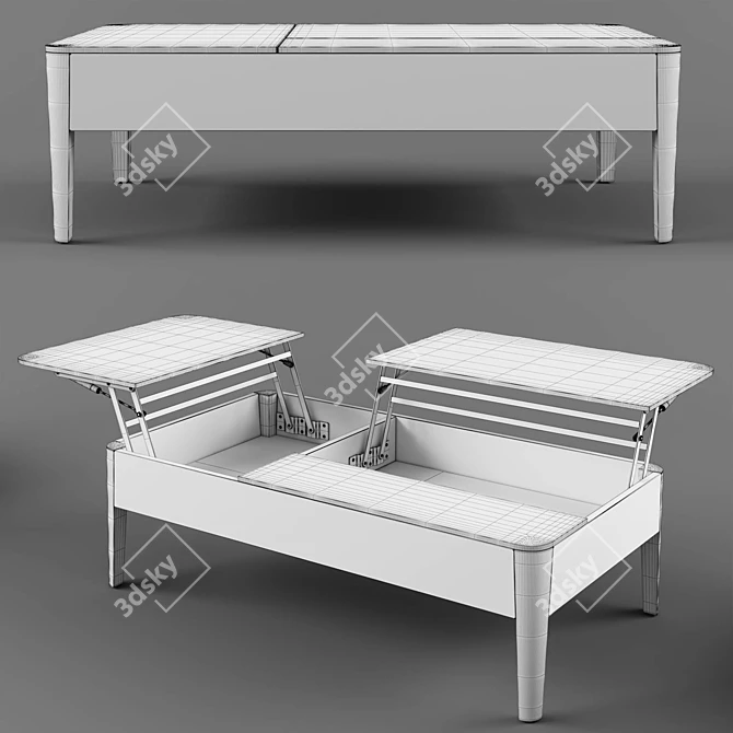 Calligaris Ceramic Coffee Table 3D model image 4