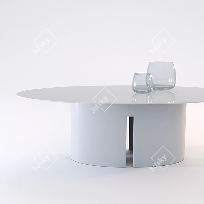 Elegant Meridiani GONG Table 3D model image 1