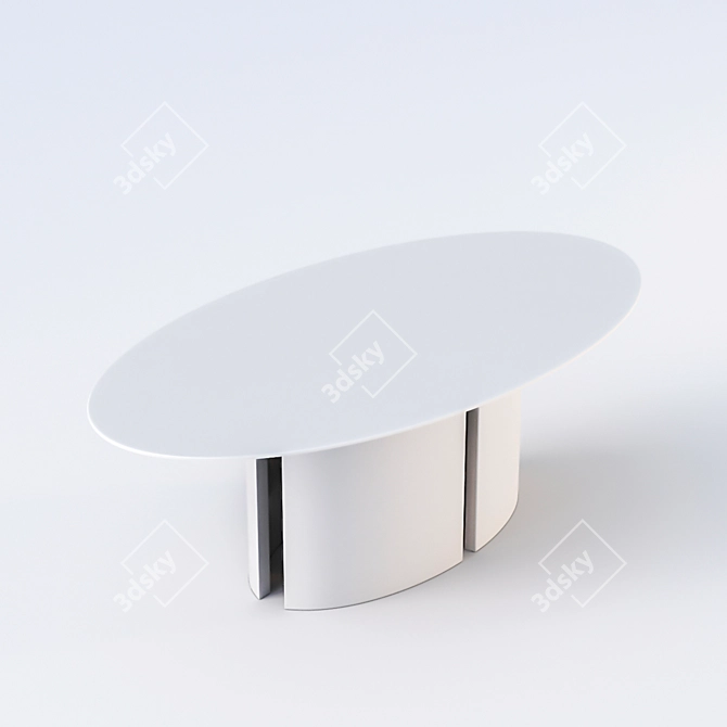 Elegant Meridiani GONG Table 3D model image 4