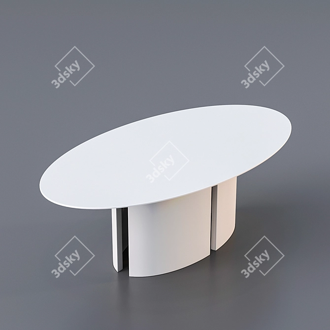 Elegant Meridiani GONG Table 3D model image 6