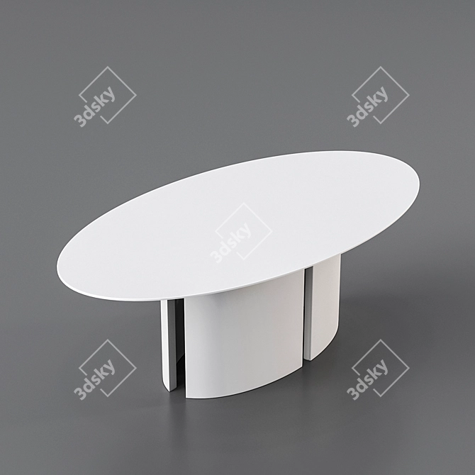 Elegant Meridiani GONG Table 3D model image 7