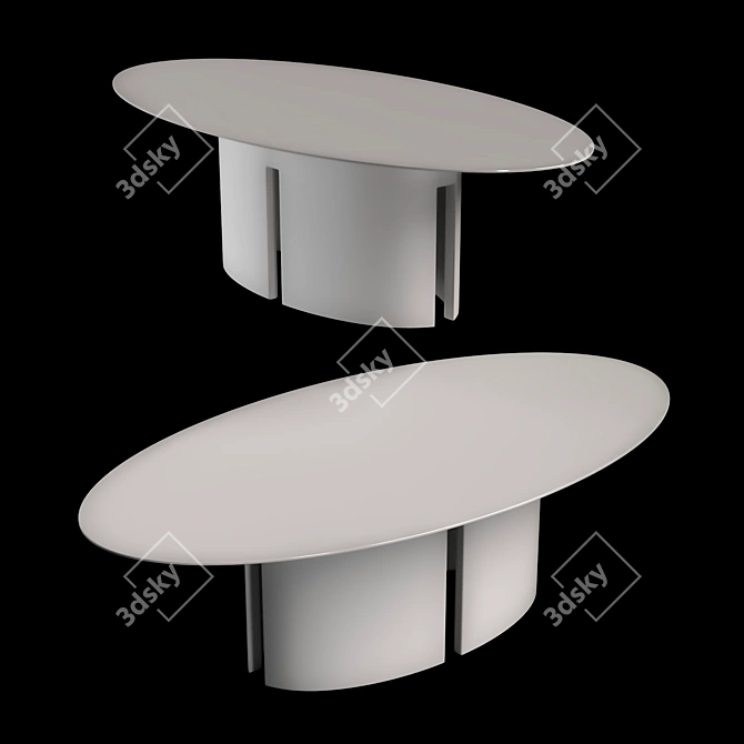 Elegant Meridiani GONG Table 3D model image 9