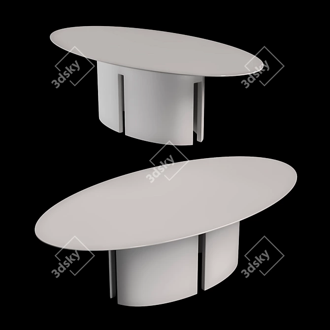 Elegant Meridiani GONG Table 3D model image 10