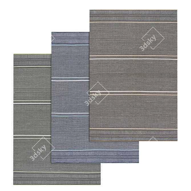 Luxury Carpets Set 3D model image 1