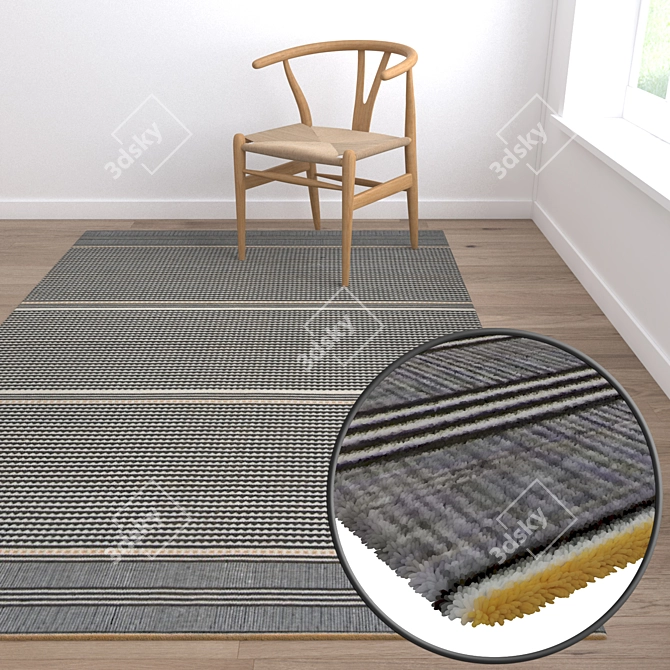 Luxury Carpets Set 3D model image 5