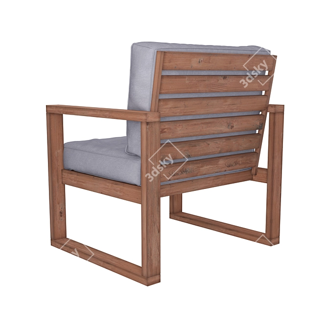 Lydon Cushioned Patio Chair 3D model image 7