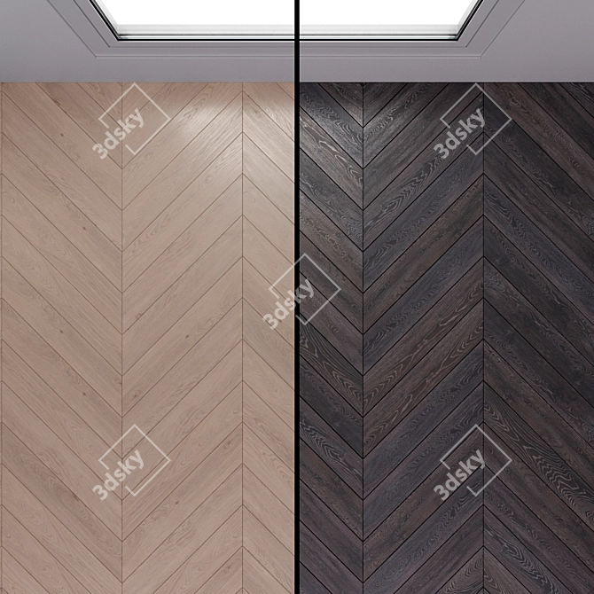 Bedrock and Corona Parquet: Ultimate Flooring Solution 3D model image 1