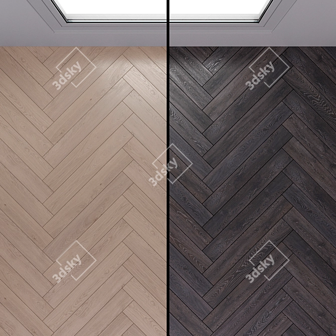 Bedrock and Corona Parquet: Ultimate Flooring Solution 3D model image 3