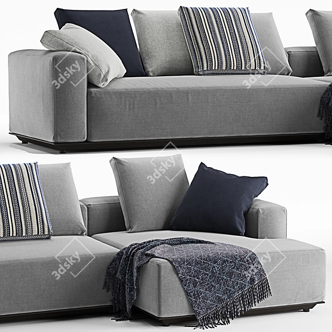 B&B Italia Hybrid Sofa Set 3D model image 3