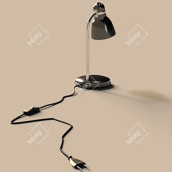Elegant Zara HR-40 Table Lamp 3D model image 2