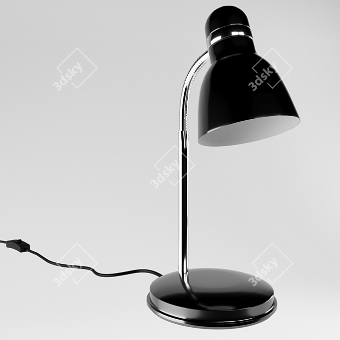 Elegant Zara HR-40 Table Lamp 3D model image 10