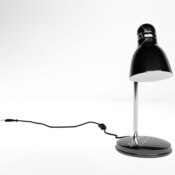 Elegant Zara HR-40 Table Lamp 3D model image 13