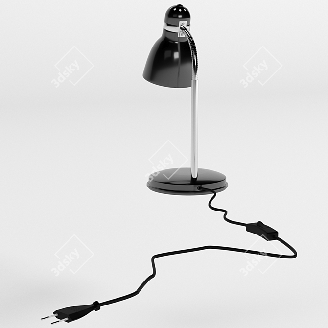 Elegant Zara HR-40 Table Lamp 3D model image 14