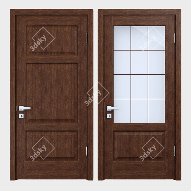 Elegant Crystal Doors by VIVA 3D model image 1