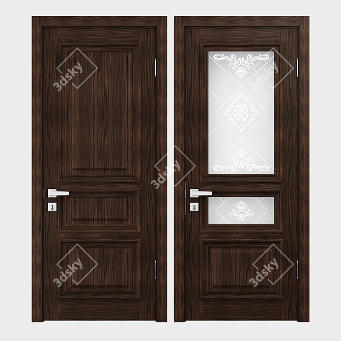 Elegant Verona Doors 3D model image 1