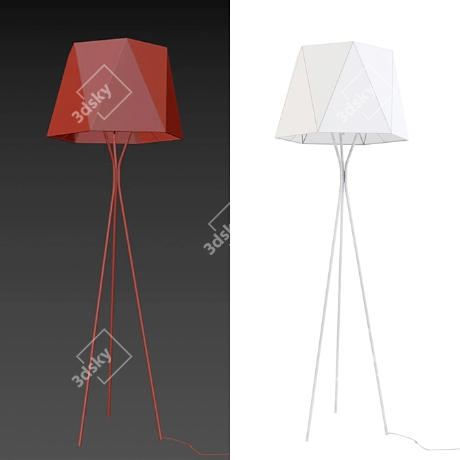 CVL Solitaire Floor Lamp: Elegant Illumination 3D model image 2