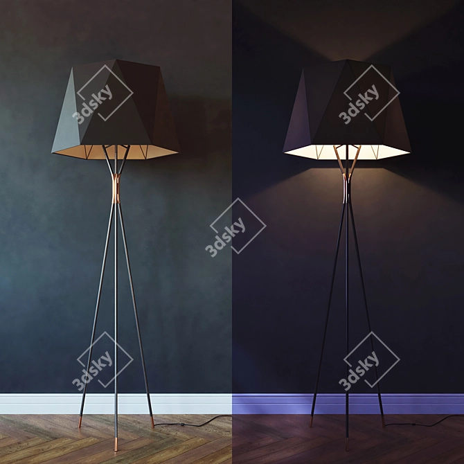 CVL Solitaire Floor Lamp: Elegant Illumination 3D model image 3