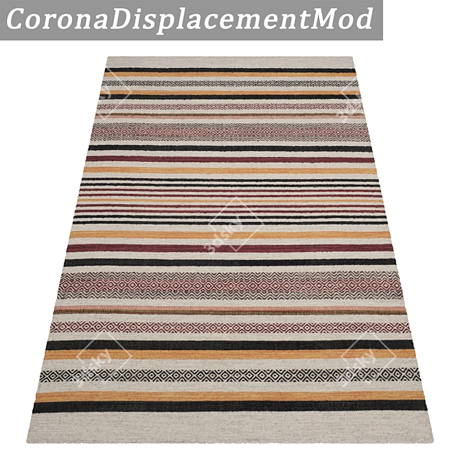 Luxury Carpet Set: High-Quality Textures, Various Styles 3D model image 4