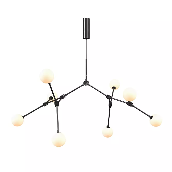 Modern Drop Pendant Light 3D model image 1