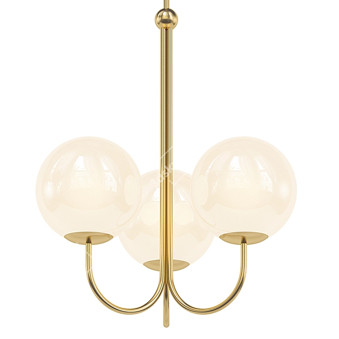 Scandinavian Style Pendant Light 3D model image 1