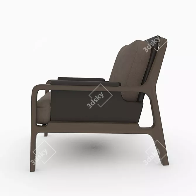 Elegant Dining Chair 3D model image 5