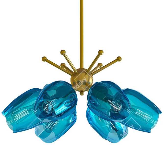 Modern Chandelier Set 60 3D model image 5