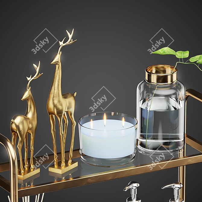 Stylish Bathroom Set: Williams-Sonoma 3D model image 4