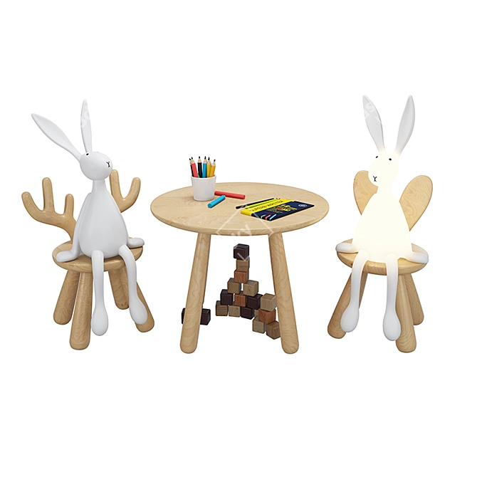 Joseph Bunny Lamp: Adorable and Illuminating! 3D model image 1